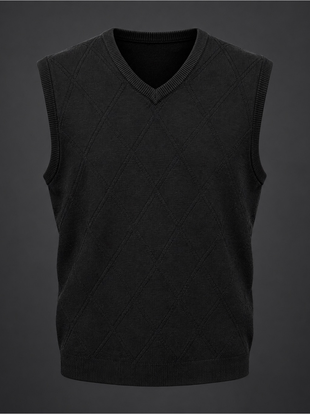 Dockers Black Sweater Vest Size XXL
